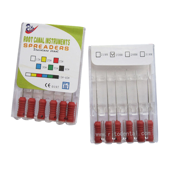 SSS-28 Stailess Steel Spreaders/Stainless Steel Files/Hand Use Dental File L 28mm(10 boxes)